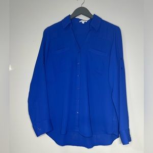 Express Potofino Longsleeve Blue Top Size M
